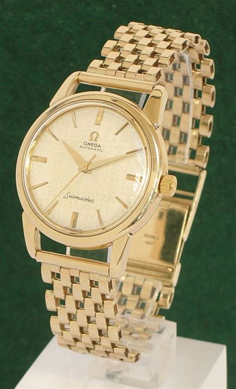 mens omega solid gold watch ebay|omega 9ct gold men's watch.